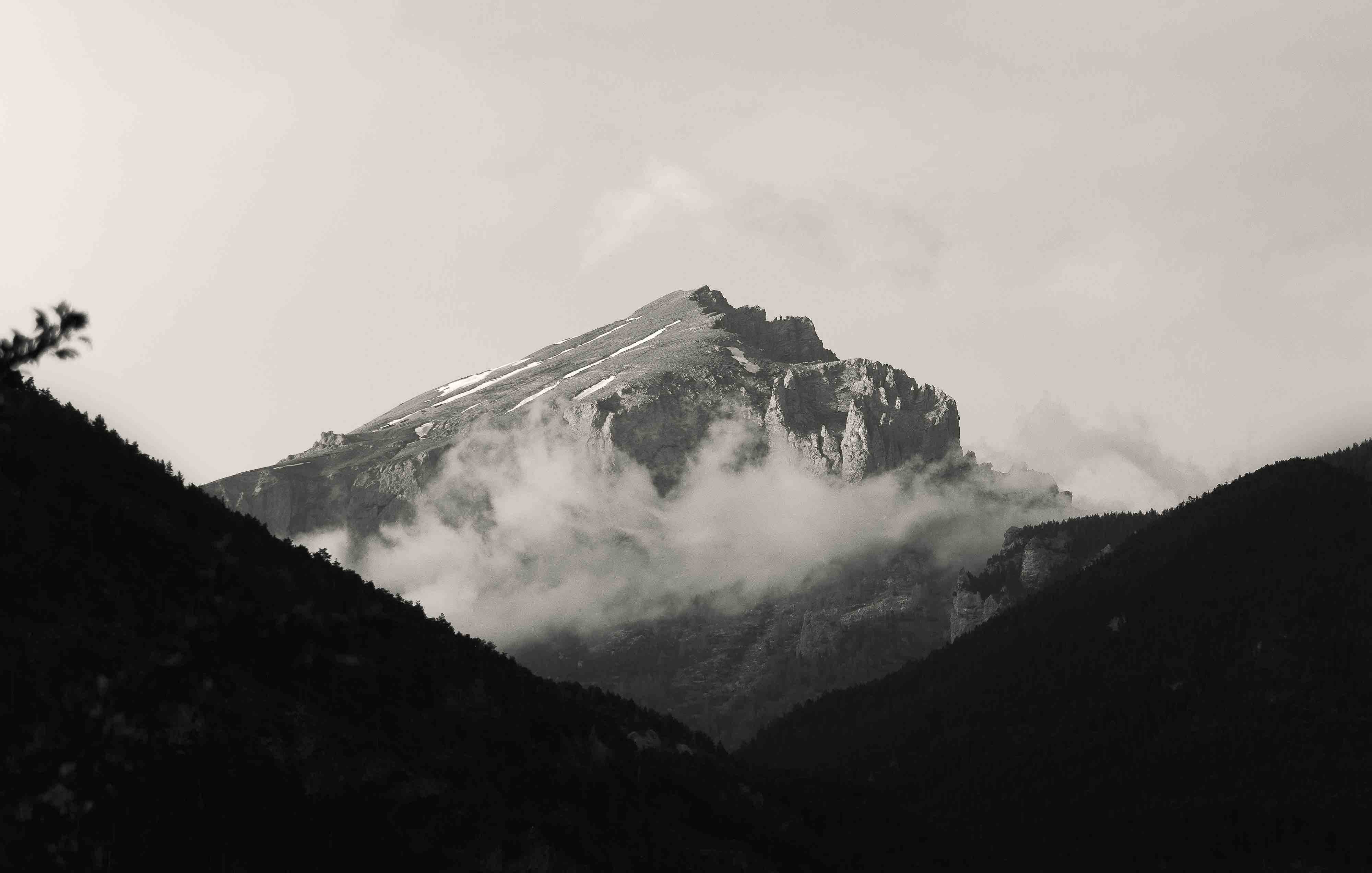 Mountain summit in Oulx, Turin
